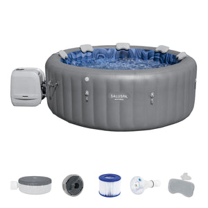 Bestway SaluSpa Santorini HydroJet Hot Tub w/Set of 6 SaluSpa Pool and Spa Seat