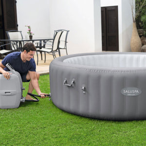 Bestway SaluSpa Grenada AirJet Hot Tub with Set of 4 Non Slip Pool and Spa Seat