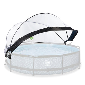 EXIT Toys 12 Foot Round Multifunctional Cover Dome Enclosure for Outdoor Pools - TRAPSKI