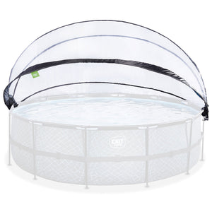 EXIT Toys 16 Foot Round Multifunctional Cover Dome Enclosure for Outdoor Pools
