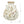 6.7x6.7x7.7' Round Ceramic Accent Vase with Multi-Colored Floral Motifs