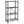 Origami 4 Tier Folding Shelf Garage Shelves Heavy Duty with Wheels