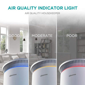 Hisense 376 Sq Ft Air Purifier w/4 Fan Speed & HEPA Technology for Home/Office