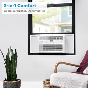 Midea EasyCool 8,000 BTU Window Air Conditioner w/ Remote, Rooms Up To 350 Sq Ft