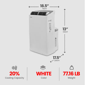 Toshiba Smart Inverter Portable Wi-Fi Air Conditioner, Certified Refurbished