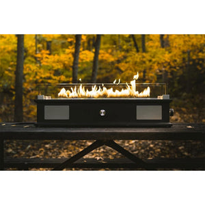 Ukiah Co. LOOM Rechargeable Bluetooth Tabletop Fire Pit with Sound System, Black - TRAPSKI