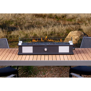 Ukiah Co. LOOM Rechargeable Bluetooth Tabletop Fire Pit with Sound System, Black - TRAPSKI