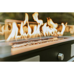 Ukiah Co. LOOM Rechargeable Bluetooth Tabletop Fire Pit with Sound System, Black - TRAPSKI