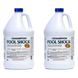 Champion Pool Shock Liquid Chlorinator for Pool Water Disinfection (2 Pack)