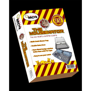 Rugged Ranch Products Mousinator Metal Wire Mouse Trap for Pest Control, Black