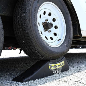 Camco Trailer Aid Tandem Trailer Tire Changing Ramp with 4.5 Inch Lift, Black