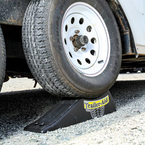 Camco Trailer Aid Tandem Trailer Tire Changing Ramp with 4.5 Inch Lift, Black