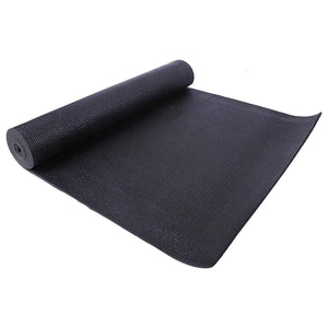 Signature Fitness All Purpose High Density No Tear Exercise Yoga Mat, Black - TRAPSKI