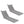 2PCS Set Outdoor Lounge Chair Replacement Cushions - Grey