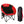 KingCamp Foldable Saucer Camping Lounge Chair w/ Cupholder Storage, Black/Red