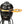 Vision Grills C Series Ceramic Kamado Charcoal Grill with Super Bundle, Black