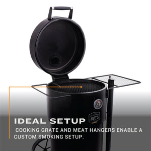 Char-Broil Oklahoma Joes Bronco Barrel Drum Smoker with Porcelain Coated Steel