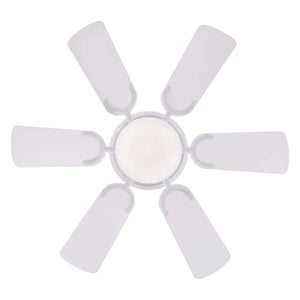 Westinghouse Petite Ceiling Fan with LED Light for Bedroom or Patio, 30", White