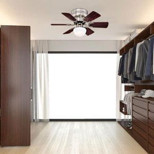 Westinghouse Petite 30 Inch 6 Blade Ceiling Fan with Dimmable LED Light Fixture