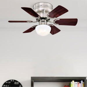 Westinghouse Petite 30 Inch 6 Blade Ceiling Fan with Dimmable LED Light Fixture