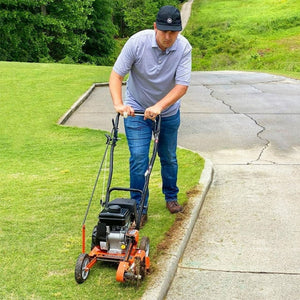 Yard Force 9 Inch 79cc Gas Powered Landscape Edger with Included Extra Blade