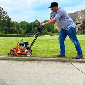 Yard Force 9 Inch 79cc Gas Powered Landscape Edger with Included Extra Blade