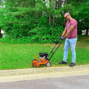 Yard Force 9 Inch 79cc Gas Powered Landscape Edger with Included Extra Blade