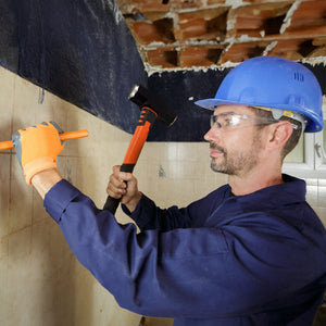 GROZ 4 Pound Head Hard Face Sledge Hammer with 16 Inch Fiberglass Handle