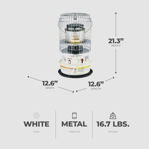 Kero World Kerosene Convection Wick Heater with Radiant and Convective Heat