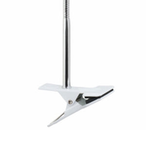 Globe Electric 8.46" 5W 250 Lumens LED Integrated Goose Neck Clip Lamp, White - TRAPSKI