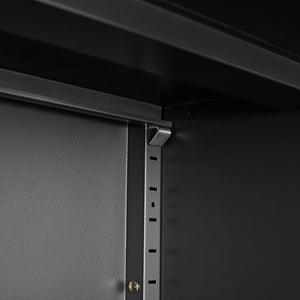 Metal Storage Cabinet With Locking Doors And Adjustable Shelf, Folding Filing Storage Cabinet, Folding Storage Locker Cabinet For Home Office, School, Garage