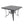 Four Seasons Courtyard Palermo Slat Top Dining Table with Umbrella Hole, Gray