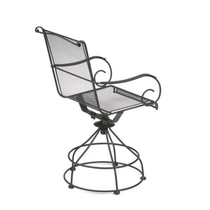 Woodard Uptown 3 Piece Bistro and Balcony Set with Powder Coated Finish, Black - TRAPSKI