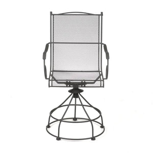 Woodard Uptown 3 Piece Bistro and Balcony Set with Powder Coated Finish, Black - TRAPSKI
