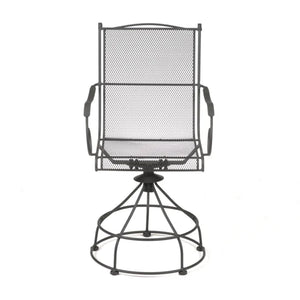 Woodard Uptown 3 Piece Bistro and Balcony Set with Powder Coated Finish, Black