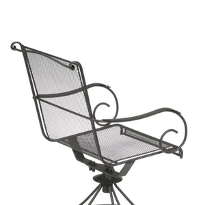Woodard Uptown 3 Piece Bistro and Balcony Set with Powder Coated Finish, Black - TRAPSKI