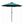 Four Seasons Courtyard 9’ Polyester LED Steel Pole Patio Market Umbrella, Green