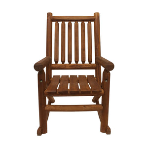 Leigh Country Porch Rocking Chair with Z Frame Design and Contoured Seating