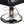 Chromium Brooklyn Professional Styling Chair w/High Density Foam Cushions, Black