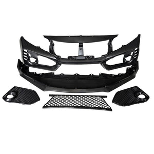 AMERICAN MODIFIED Type R Style Conversion Front Bumper for 2016-2019 Honda Civic - TRAPSKI