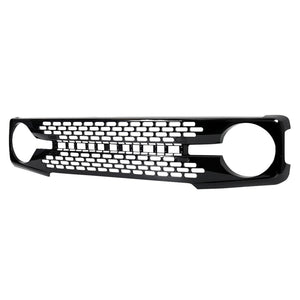 AMERICAN MODIFIED Armor Grille w/DIY Letters for 21-23 Ford Bronco, Glossy Black