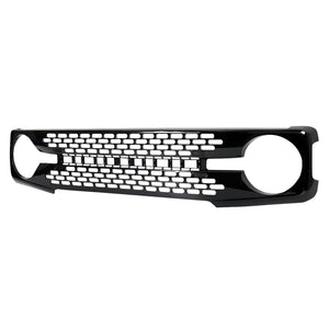 AMERICAN MODIFIED Armor Grille w/DIY Letters for 21-23 Ford Bronco, Glossy Black