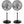 Hurricane Pro Series 20” High Velocity Oscillating Pedestal Stand Fan, 2 Pack