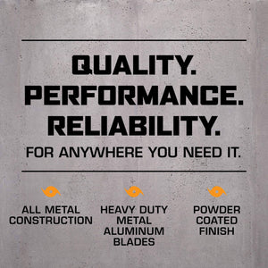 Hurricane Pro Series 20" High Velocity Metal Orbital Floor Fan, Black (2 Pack)