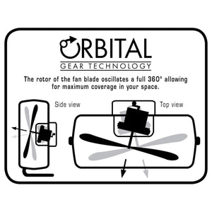 Hurricane Pro Series 16" High Velocity Metal Orbital Floor Fan, Black (2 Pack)