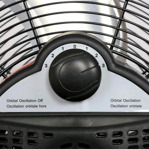Hurricane Pro Series 16" High Velocity Metal Orbital Floor Fan, Black (2 Pack)