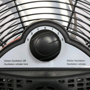 Hurricane Pro Series 16" High Velocity Metal Orbital Floor Fan, Black (2 Pack)