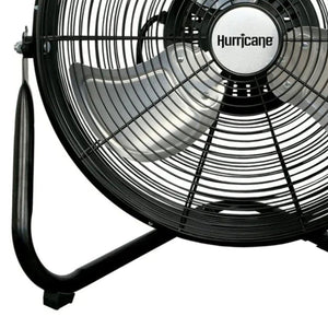 Hurricane Pro Series 16" High Velocity Metal Orbital Floor Fan, Black (2 Pack)