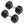 Signature Fitness Hex Dumbbells Strength Training Workout Equipment Set, 45 lbs