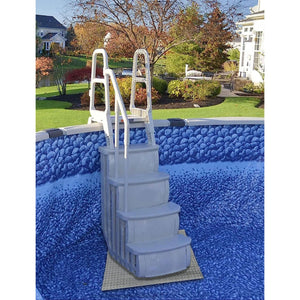 Main Access Large Step Ladder Guard Mat with Easy Incline Swimming Pool Ladder